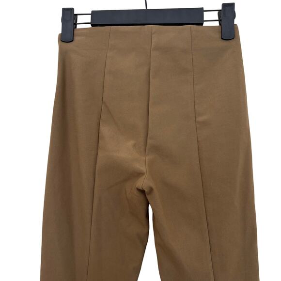 Vince Italian Cotton-Blend Stitch-Front Seam Legging Size XXS Oak Wood Pants - Picture 9 of 9